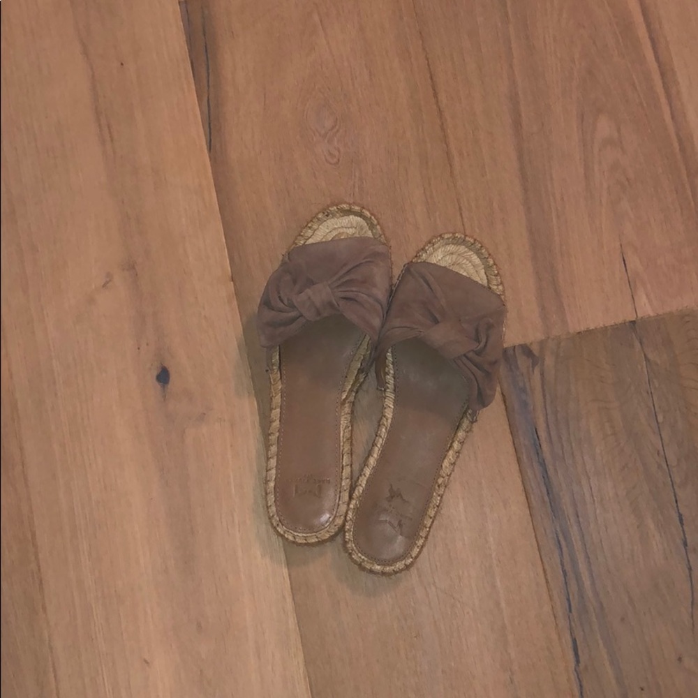 Grey Marc Fisher Slides Worn Once - image 2